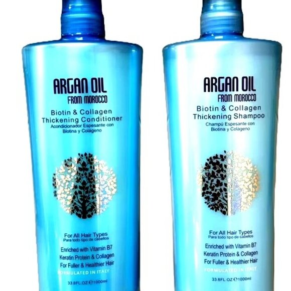 Argan Oil from Morocco Set of Biotin & Collagen Thickening Shampoo & Conditioner - Picture 2 of 2